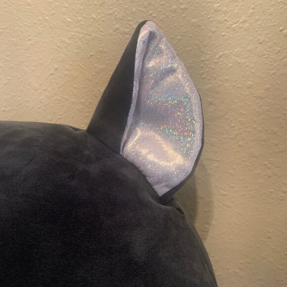 Squishmallows Halloween Squad 2021 Silver Emily Bat 16" Sparkly Wings Belly A41 - Picture 8 of 13